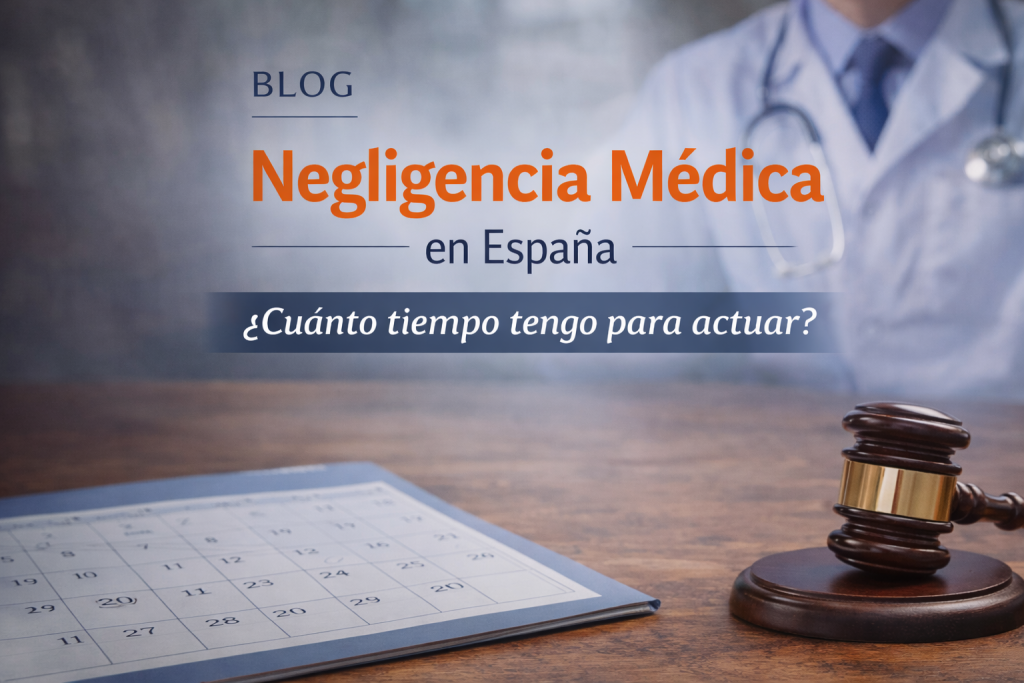 Plazos para reclamar una negligencia médica en España con calendario y martillo judicial