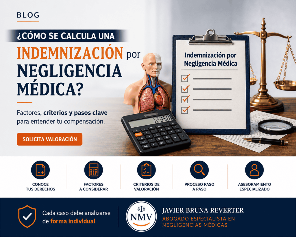 ¿Cómo se calcula una indemnización por negligencia médica?