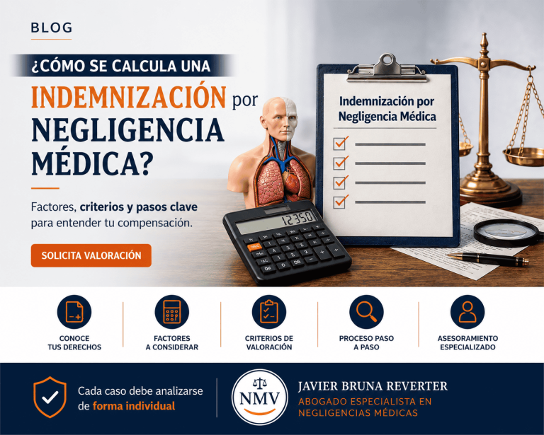 ¿Cómo se calcula una indemnización por negligencia médica?
