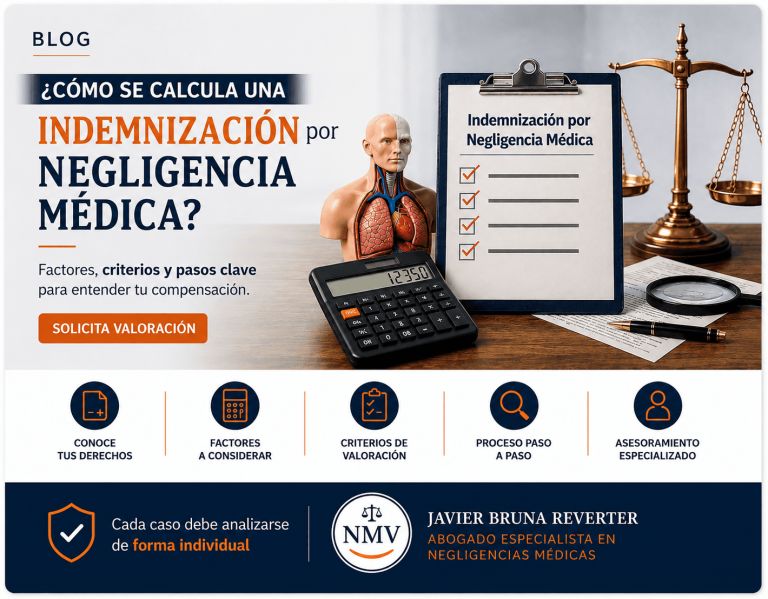 ¿Cómo se calcula una indemnización por negligencia médica?