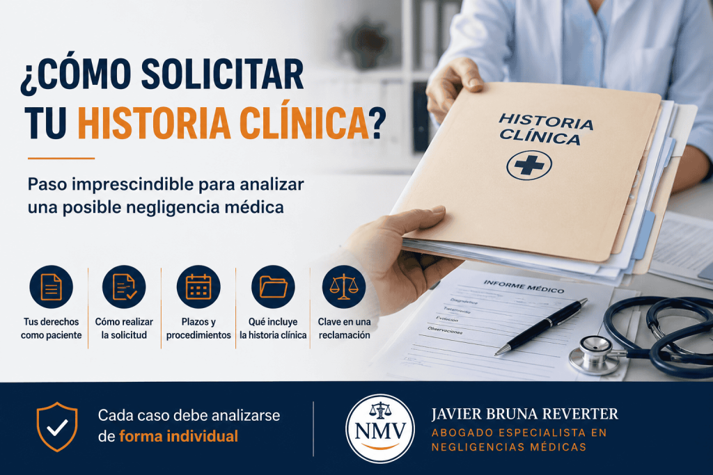 Cómo solicitar tu historia clínica para reclamar una negligencia médica